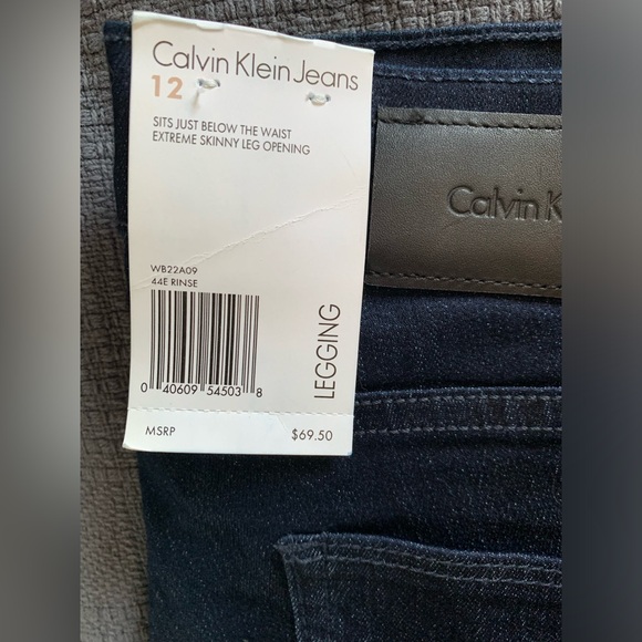 Calvin Klein Power Stretch Legging Skinny Jeans Size 12 NWT - Picture 3 of 11